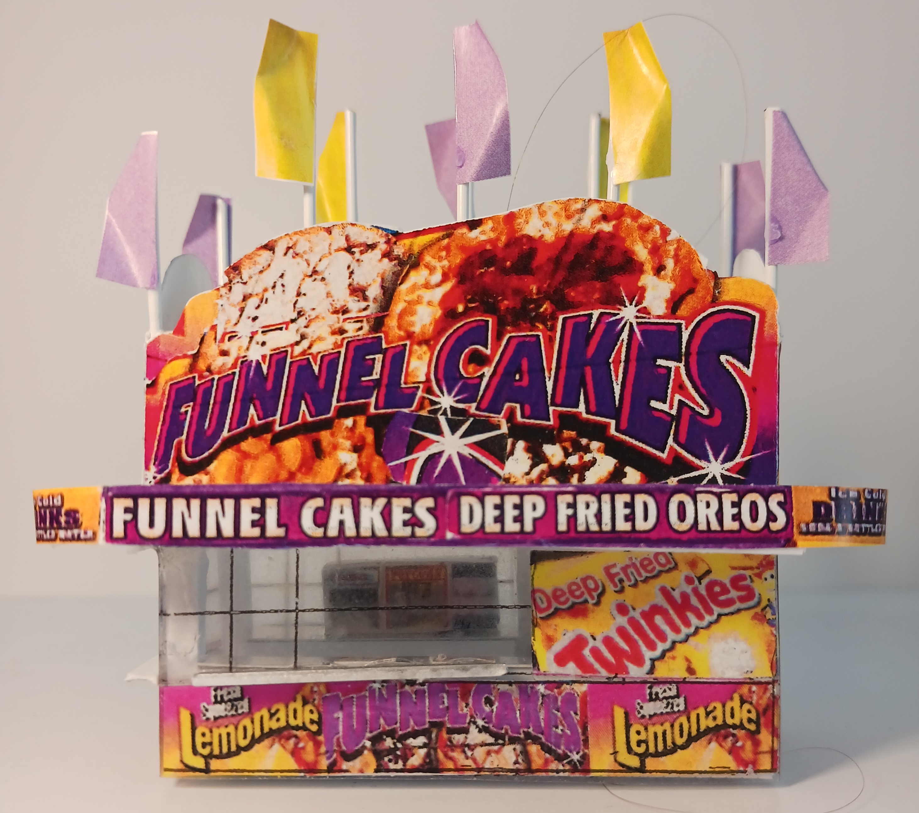 Ho Scale Funnel Cakes Concession Trailer