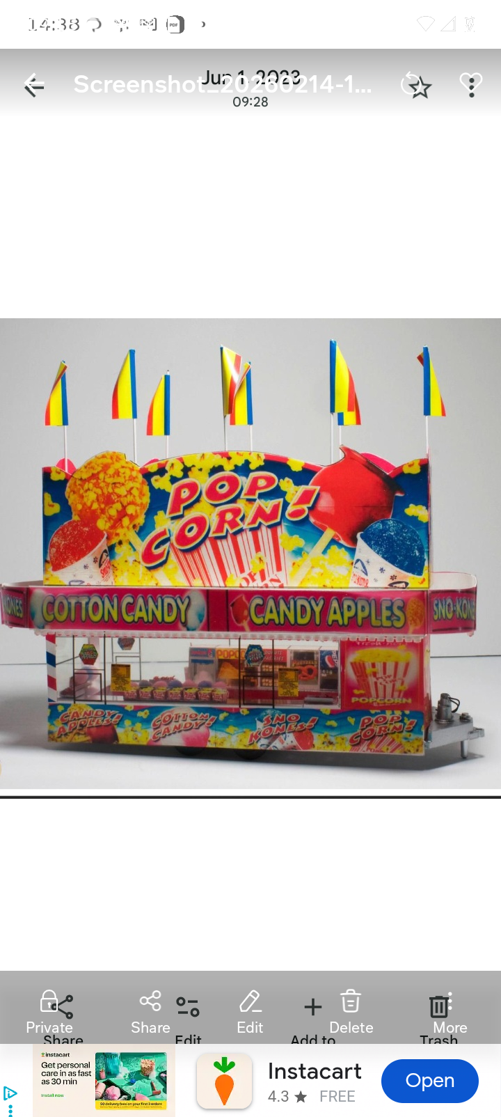 Popcorn & Cotton Candy Concession Trailer